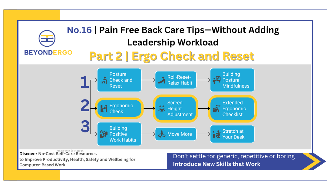 Fix Neck and Back Pain with Personalised Ergonomics